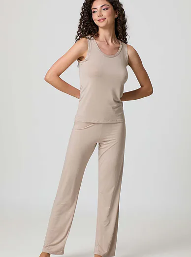 Jadea modalové tílko béžové - béžová