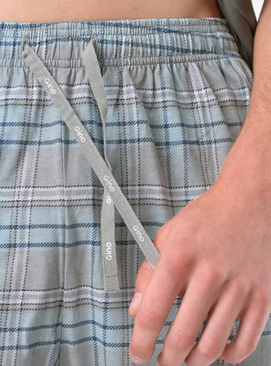 Gina pánské pyžamo krátké šedé - Šedá