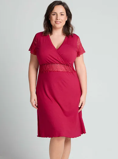 Triola noční košile červená 61885 - cherry