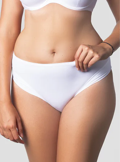 Triola klasické kalhotky černé 31615 - bílá