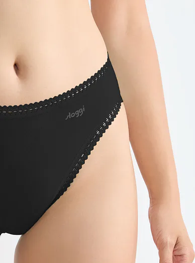 Sloggi sada klasických kalhotek 3 ks černé - černá