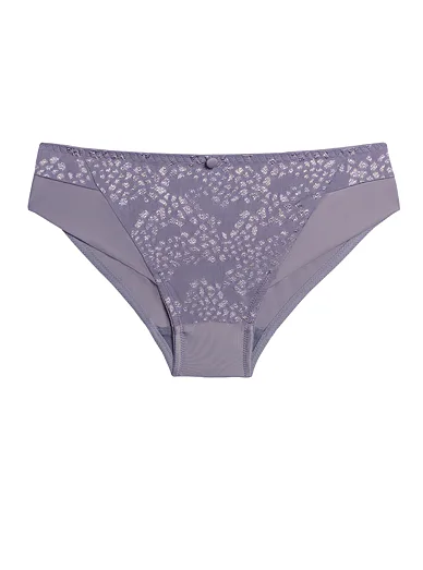 Triola klasické kalhotky s lesklým vzorem šedé 31662 - šedá