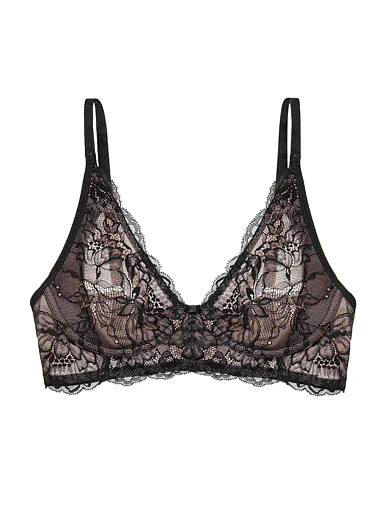 Triumph nevyztužená podprsenka bez kostic černá - černá