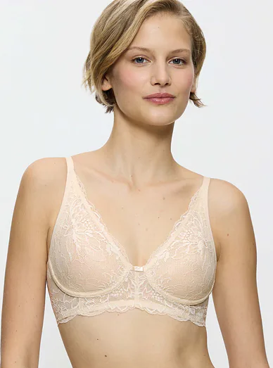 Triumph nevyztužená podprsenka bez kostic béžová - krémová