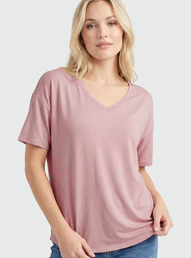Babella volné tričko růžové - růžová