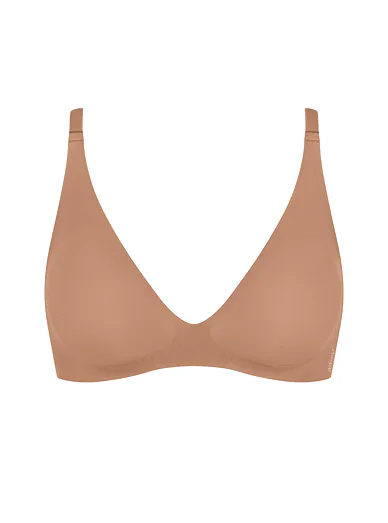 Sloggi push-up braletka bez kostic béžová - tmavě tělová