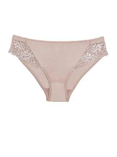 Triola klasické kalhotky s krajkou růžové 31665 - rosé