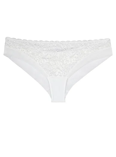 Triola krajkové kalhotky brazilky bílé 34665 - bílá