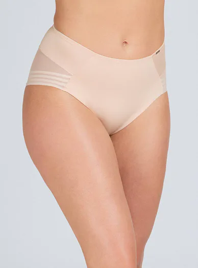 Triola klasické vysoké kalhotky béžové 32890 - tělová