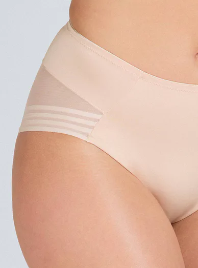 Triola klasické vysoké kalhotky béžové 32890 - tělová