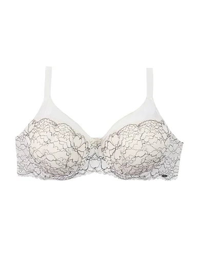 Triola Sexy-Fit balkonová podprsenka bílá 26140 - perlová