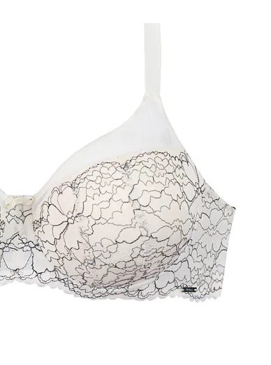 Triola Sexy-Fit balkonová podprsenka bílá 26140 - perlová