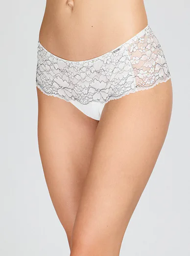 Triola celokrajkové kalhotky panty bílé 35140 - perlová