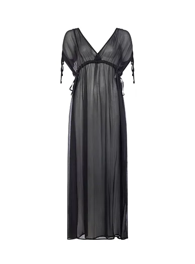 Dorina dámský dlouhý kaftan černý - černá