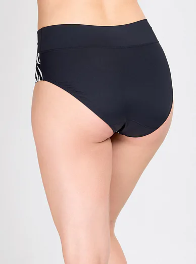 Triola vysoké plavkové kalhotky do pasu černé 92270 - černá