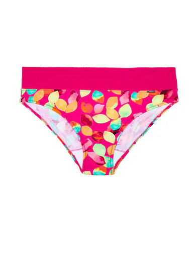 Triola vysoké plavkové kalhotky do pasu růžové 92277 - tmavá růžová