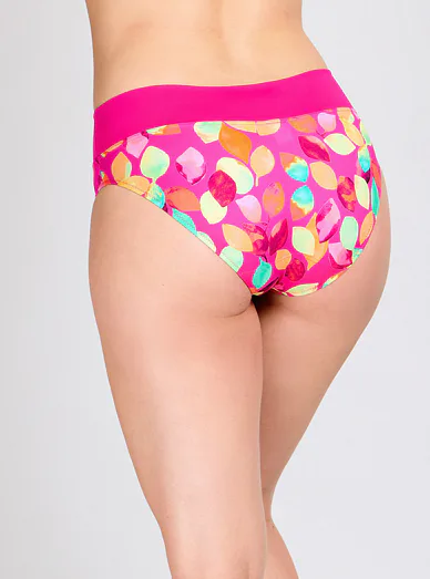 Triola vysoké plavkové kalhotky do pasu růžové 92277 - tmavá růžová