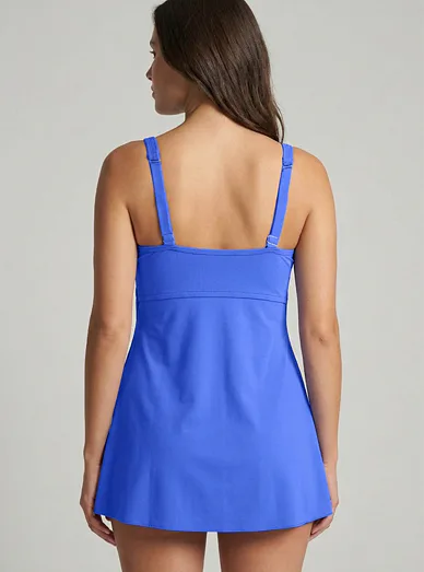 VOVA dámské plavky tankiny modré - Fialově modrá