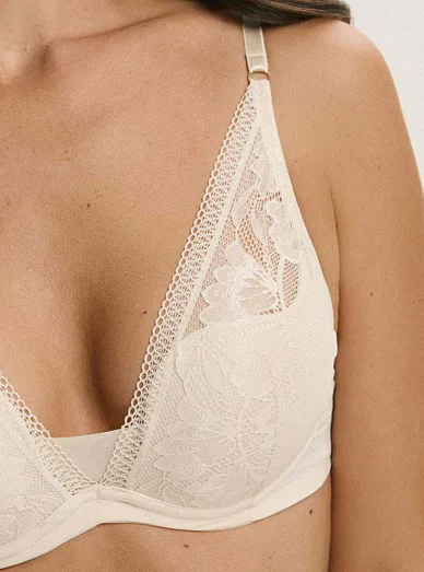 Esotiq push-up podprsenka béžová - Teplá béžová