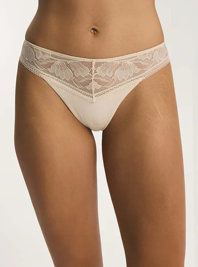 Esotiq celokrajkové klasické kalhotky béžové - Teplá béžová