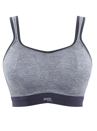 Panache Sport podprsenka bez kostic šedá melange - šedý melange