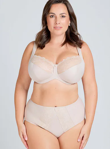 Triola kalhotky s vysokým pasem béžové 32777 - cappuccino