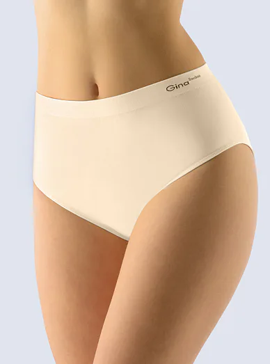 Gina dámské vysoké bambusové kalhotky tělové - béžová