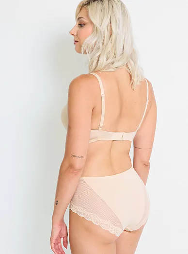 Dorina hladká push up podprsenka tělová - tělová