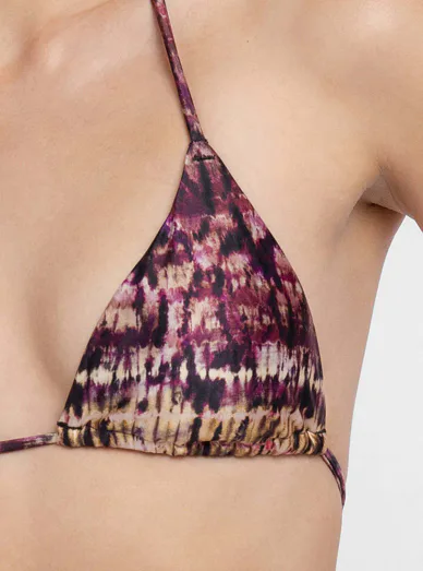 Dorina plavková bikinová podprsenka batikovaná - batika