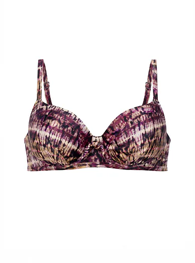 Dorina plavková vyztužená podprsenka s kosticí batikovaná - Batika