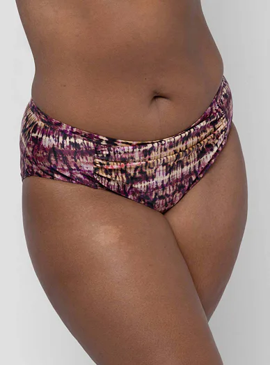 Dorina plavkové kalhotky klasické batikované - batika