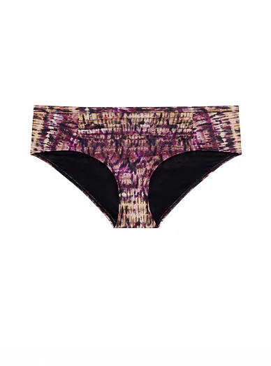 Dorina plavkové kalhotky klasické batikované - batika