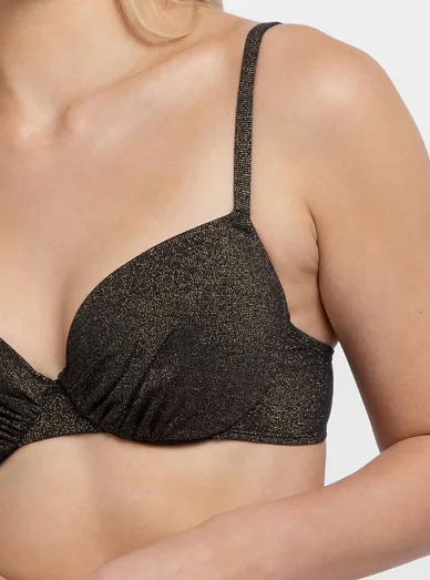 Dorina plavková podprsenka s kosticí černá - černá