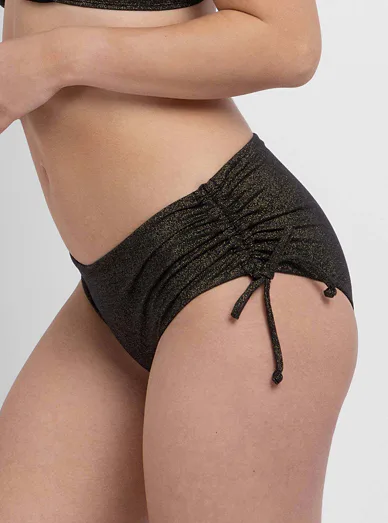 Dorina plavkové kalhotky klasické černé - černá