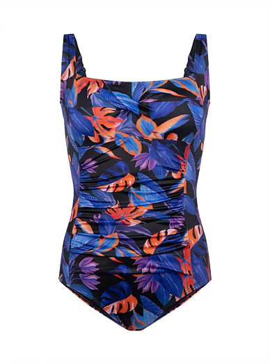 Dorina jednodílné plavky modro-černé - modro-černá