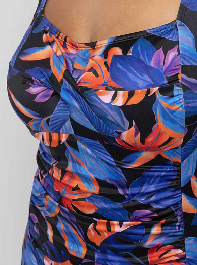 Dorina jednodílné plavky modro-černé - modro-černá