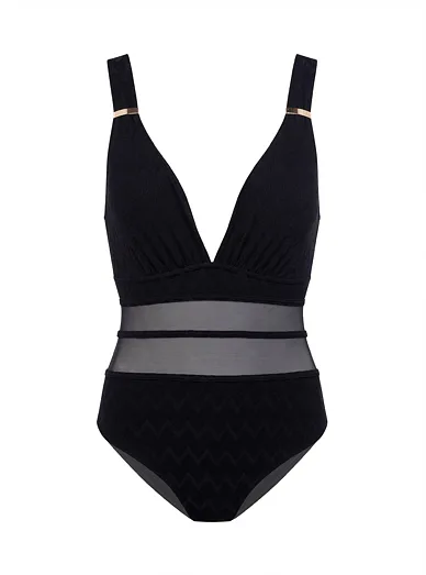 Dorina jednodílné vyztužené plavky černé - černá