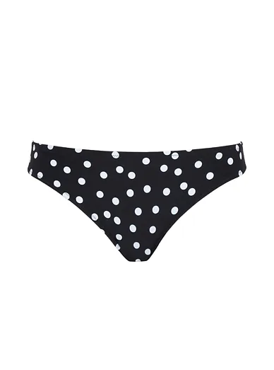 Panache plavkové kalhotky klasického střihu černé - Černo-bílá
