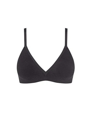 Sloggi podprsenka push-up braletka bez kostic černá - černá