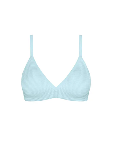 Sloggi podprsenka push-up braletka bez kostic modrá - pastelově modrá
