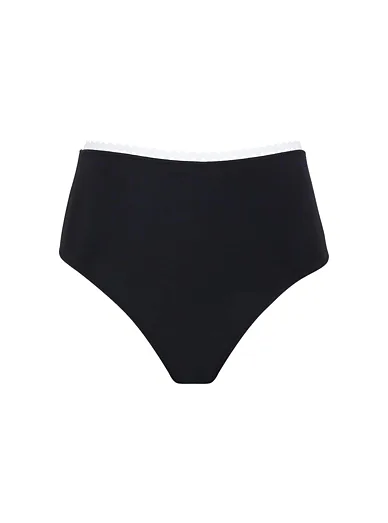Panache plavkové kalhotky vysokého střihu černé - černá