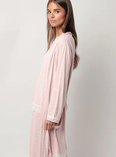 Admas lehký župan růžový - růžová