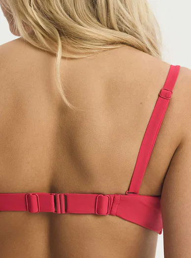 Esotiq plavková bandeau push-up podprsenka růžová - Barbie růžová