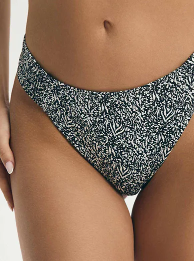 Esotiq plavkové klasické kalhotky černobílé - černá