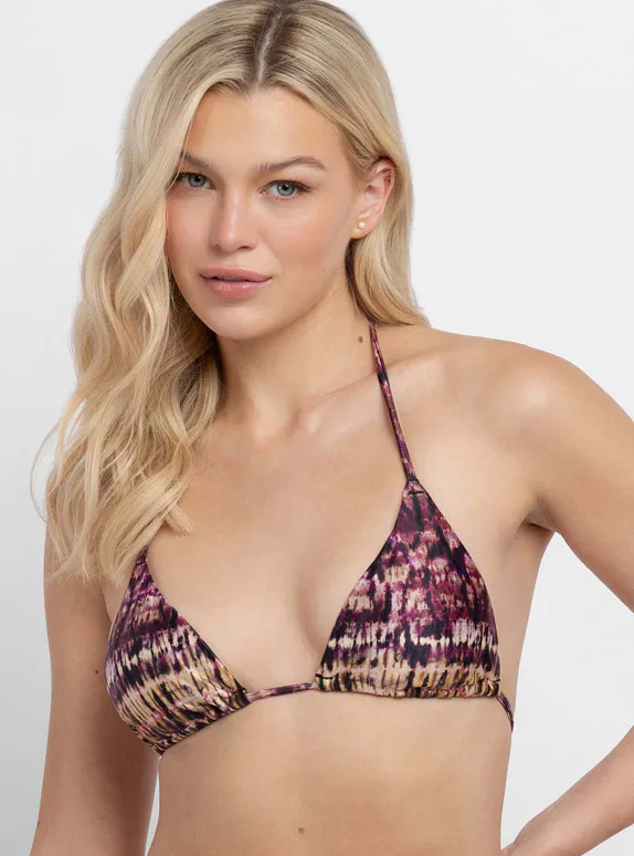 Dorina plavková bikinová podprsenka batikovaná - batika