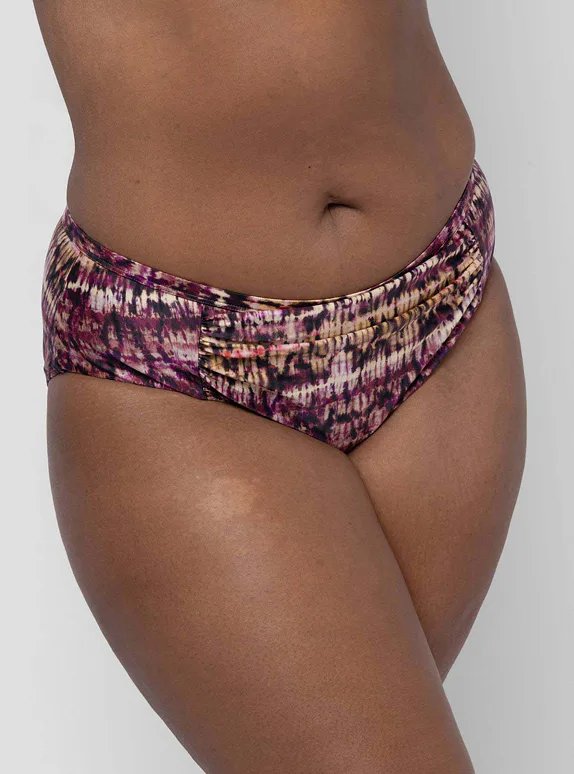 Dorina plavkové kalhotky klasické batikované - batika