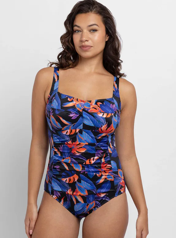 Dorina jednodílné plavky modro-černé - modro-černá