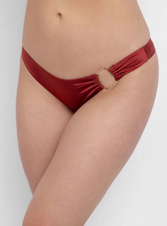 Dorina plavkové kalhotky brazilky červené - terakotová